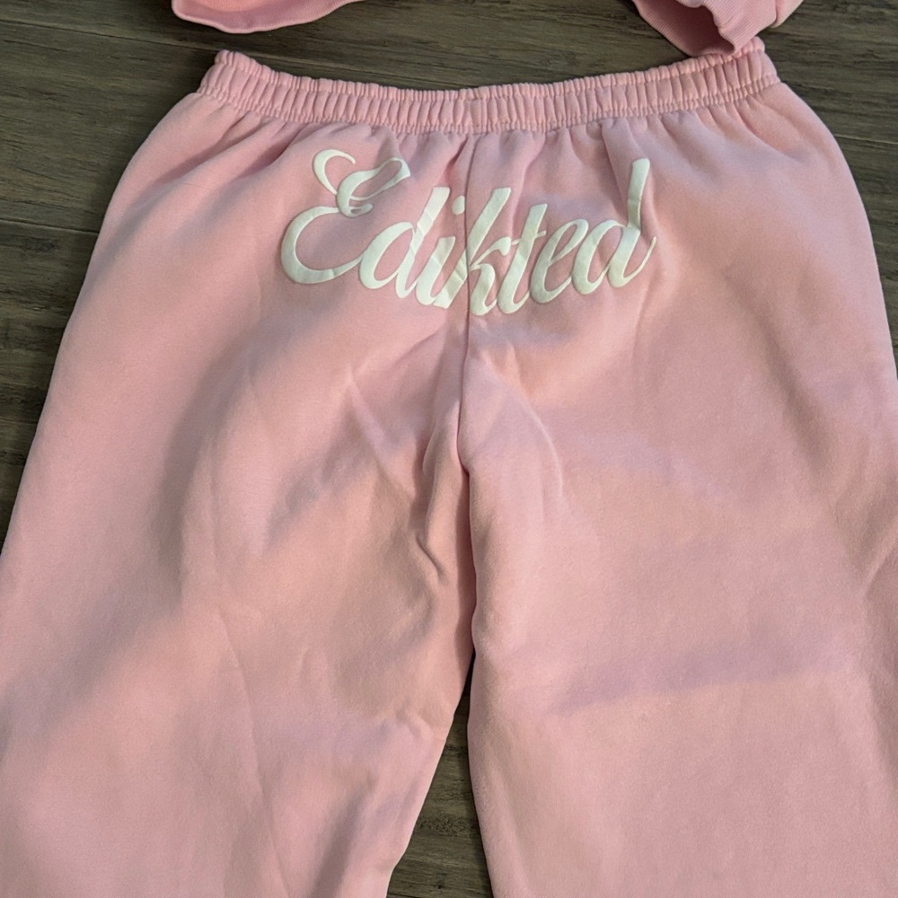 Edikted Pink Hoodie and Sweatpants Set - Picture 5 of 6